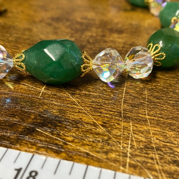 Emerald Crystal 18 in Necklace Aprilsplace - Picture 11 of 12